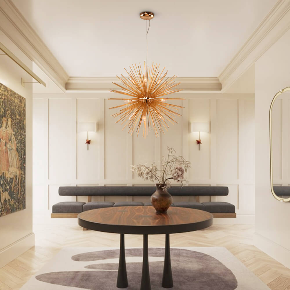 Moderna Lampada Sputnik Sunburst in Stile Mid-Century