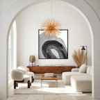 Moderna Lampada Sputnik Sunburst in Stile Mid-Century