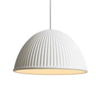 Lampadario a Cupola in Resina Rigata Minimalista Moderna a 1 Luce