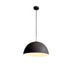 Lampada a sospensione a cupola bianca minimalista moderna a 1 luce