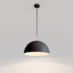 Lampada a sospensione a cupola bianca minimalista moderna a 1 luce