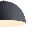 Lampada a sospensione a cupola bianca minimalista moderna a 1 luce