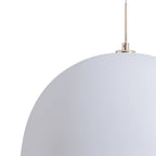 Lampada a sospensione a cupola bianca minimalista moderna a 1 luce