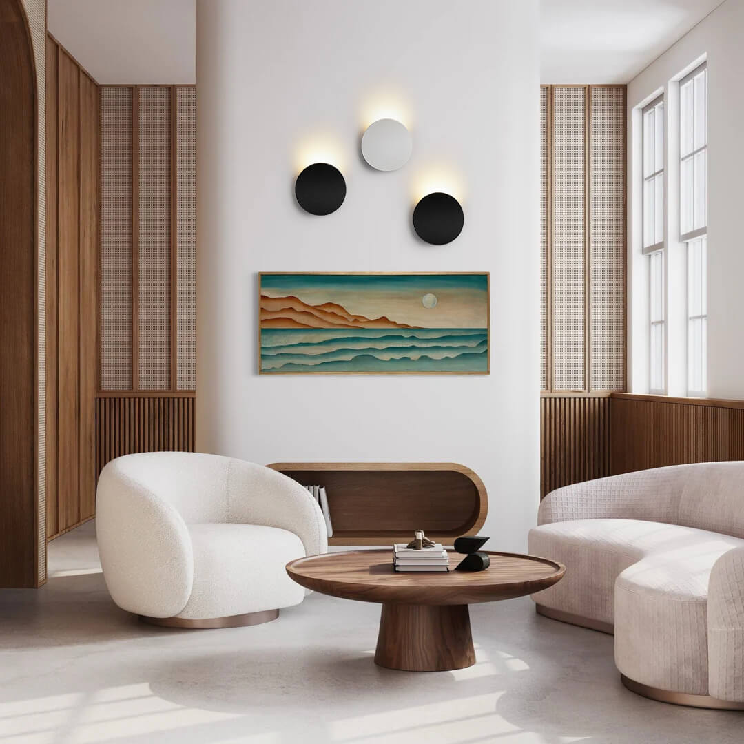 Applique da parete LED rotonda curva moderna minimalista