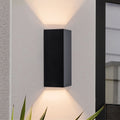 Applique da esterno a LED rettangolare nera minimalista moderna IP54