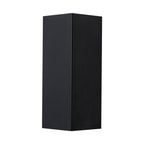Applique da esterno a LED rettangolare nera minimalista moderna IP54