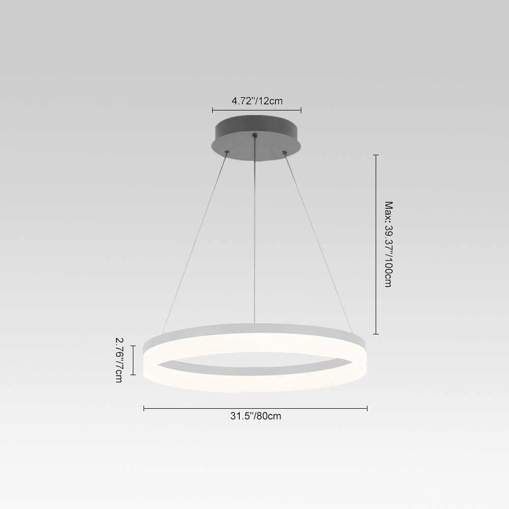 Luce Circolare Led Minimalista Moderna