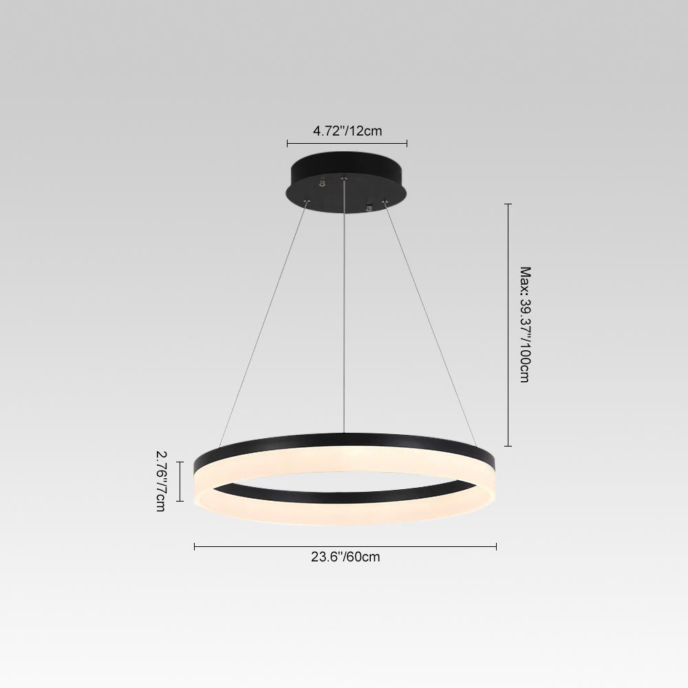 Luce Circolare Led Minimalista Moderna