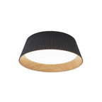 Moderno Minimalista Lampada da Soffitto a LED Conica con Finitura in Legno