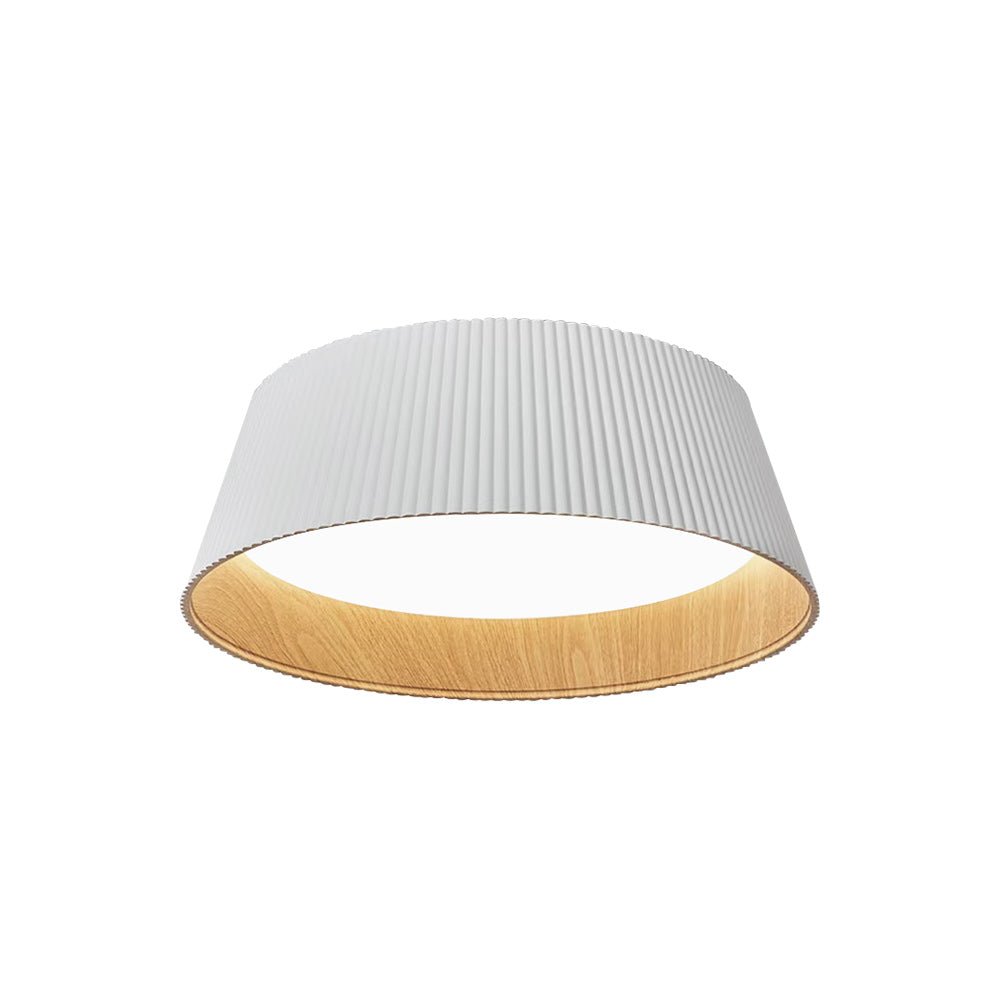 Moderno Minimalista Lampada da Soffitto a LED Conica con Finitura in Legno