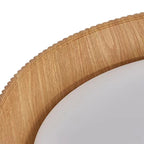Moderno Minimalista Lampada da Soffitto a LED Conica con Finitura in Legno