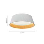 Moderno Minimalista Lampada da Soffitto a LED Conica con Finitura in Legno