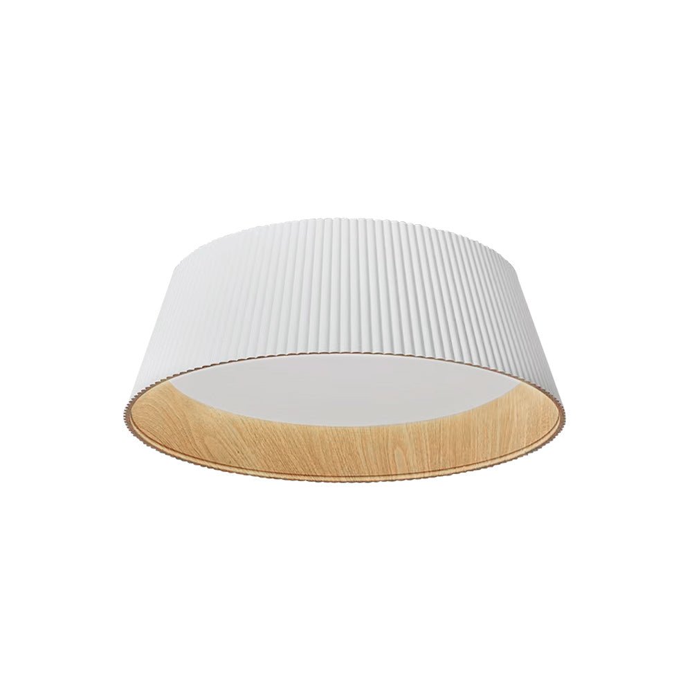 Moderno Minimalista Lampada da Soffitto a LED Conica con Finitura in Legno