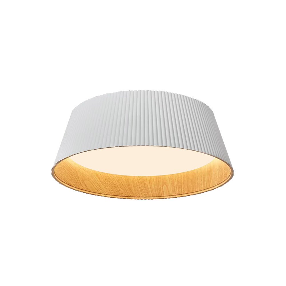 Moderno Minimalista Lampada da Soffitto a LED Conica con Finitura in Legno