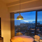 Lampada a Sospensione Industriale in Metallo Stile Mid-Century Modern