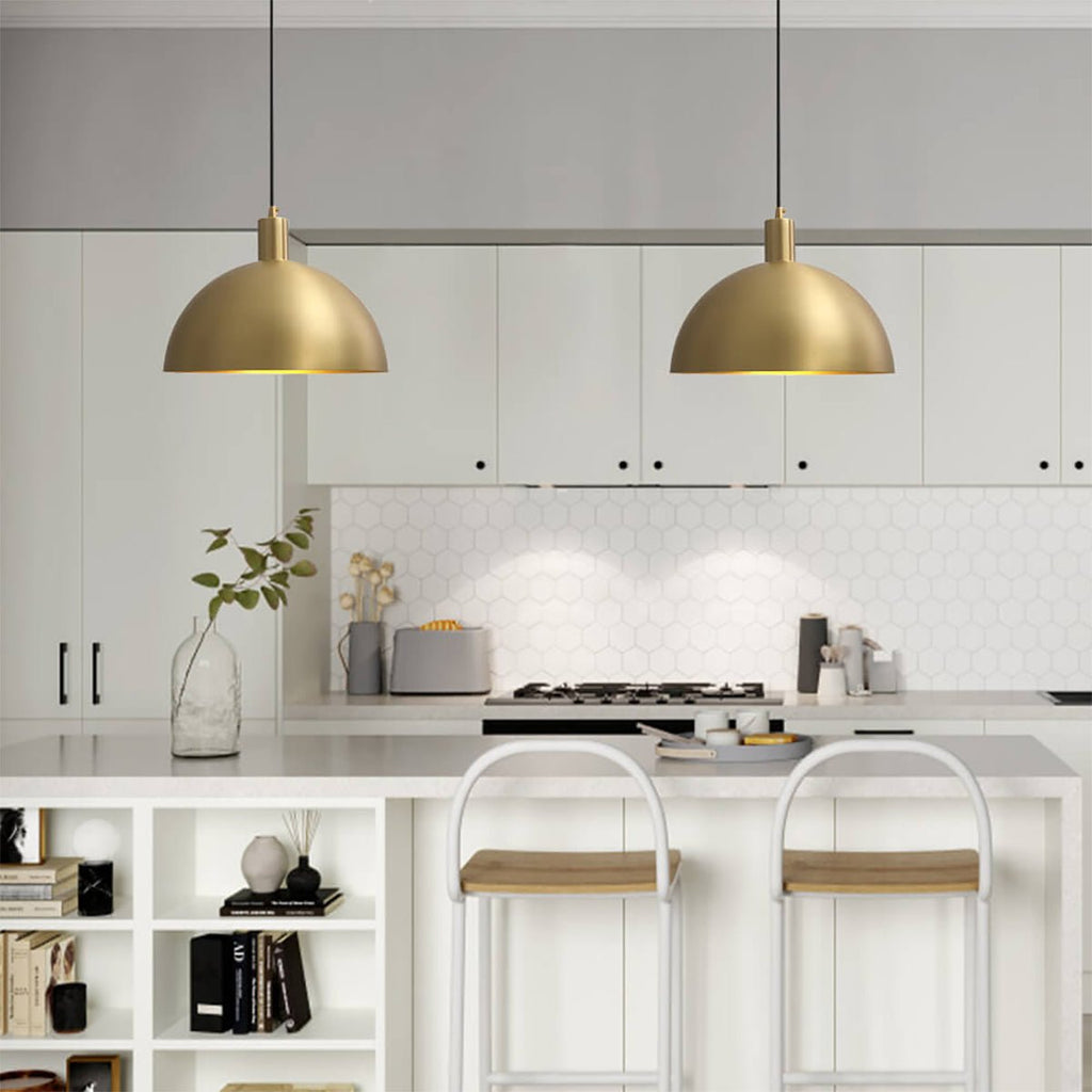 Lampada a Sospensione Industriale in Metallo Stile Mid-Century Modern