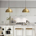Lampada a Sospensione Industriale in Metallo Stile Mid-Century Modern