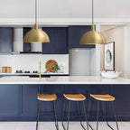 Lampada a Sospensione Industriale in Metallo Stile Mid-Century Modern