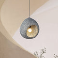 Sospensione Wabi Sabi a Forma di Grotta con 1 Luce per Tavolo da Pranzo
