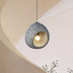 Sospensione Wabi Sabi a Forma di Grotta con 1 Luce per Tavolo da Pranzo
