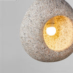 Sospensione Wabi Sabi a Forma di Grotta con 1 Luce per Tavolo da Pranzo