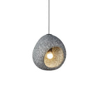 Sospensione Wabi Sabi a Forma di Grotta con 1 Luce per Tavolo da Pranzo