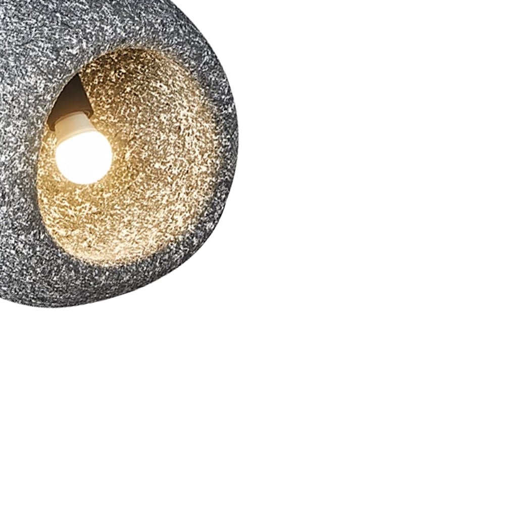 Sospensione Wabi Sabi a Forma di Grotta con 1 Luce per Tavolo da Pranzo
