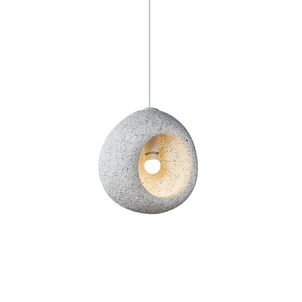 Sospensione Wabi Sabi a Forma di Grotta con 1 Luce per Tavolo da Pranzo