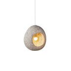 Sospensione Wabi Sabi a Forma di Grotta con 1 Luce per Tavolo da Pranzo