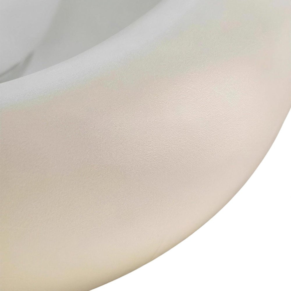 Nordic 1-Light Globo in Vetro Crema Rotondo Montato a Soffitto in Resina