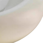 Nordic 1-Light Globo in Vetro Crema Rotondo Montato a Soffitto in Resina