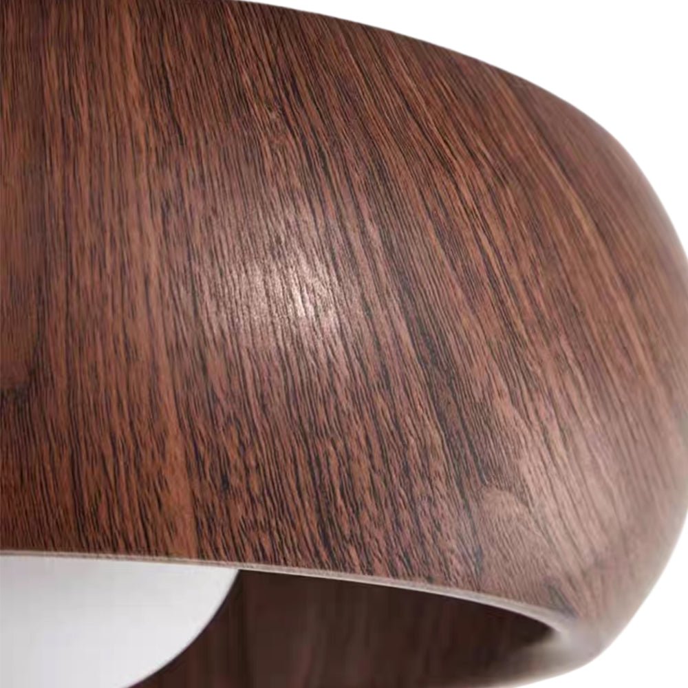 Nordic 1-Light Globo in Vetro Crema Rotondo Montato a Soffitto in Resina