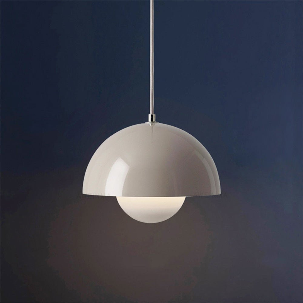 Lampada a sospensione fungo fiore danese 1 luce design nordico per cucina