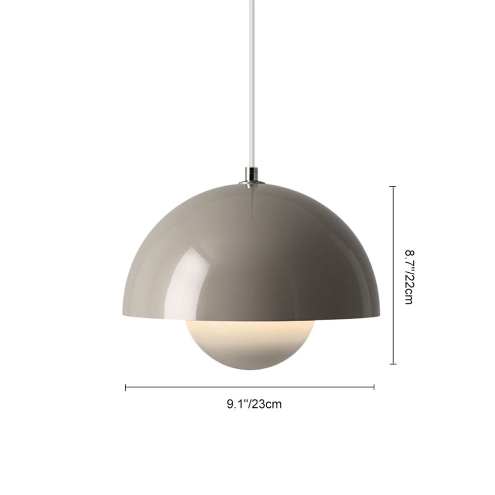 Lampada a sospensione fungo fiore danese 1 luce design nordico per cucina