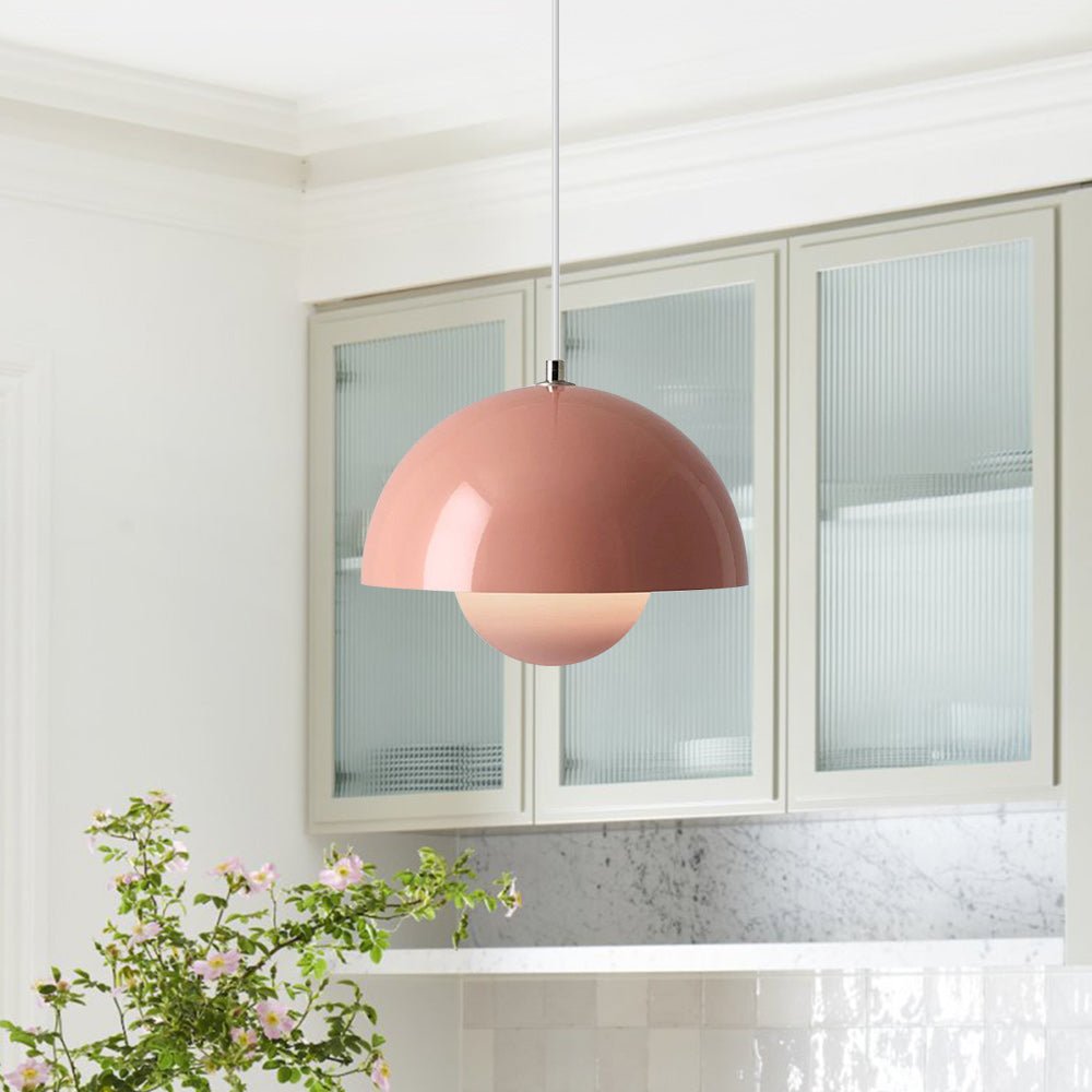 Lampada a sospensione fungo fiore danese 1 luce design nordico per cucina