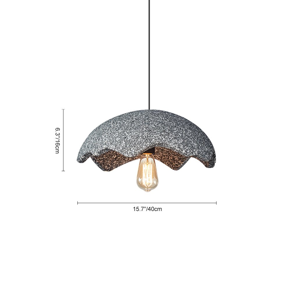 Lampada a sospensione Wabi Sabi di forma irregolare con 1 luce