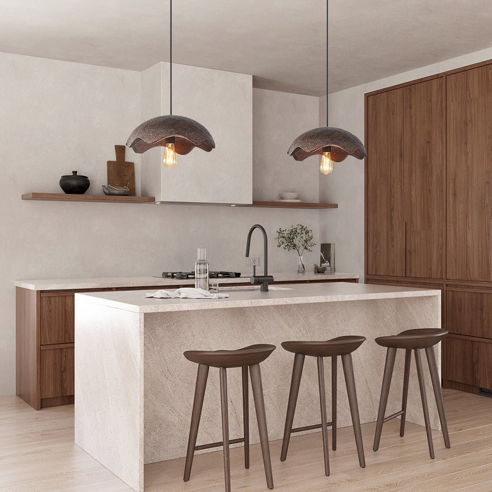 Lampada a sospensione Wabi Sabi di forma irregolare con 1 luce