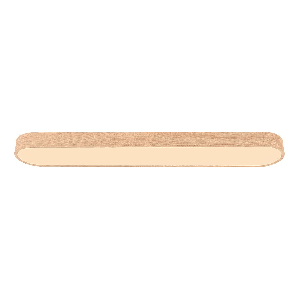 Nordico Plafoniera LED Ovale a 1 Luce con Accento in Legno