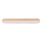 Nordico Plafoniera LED Ovale a 1 Luce con Accento in Legno