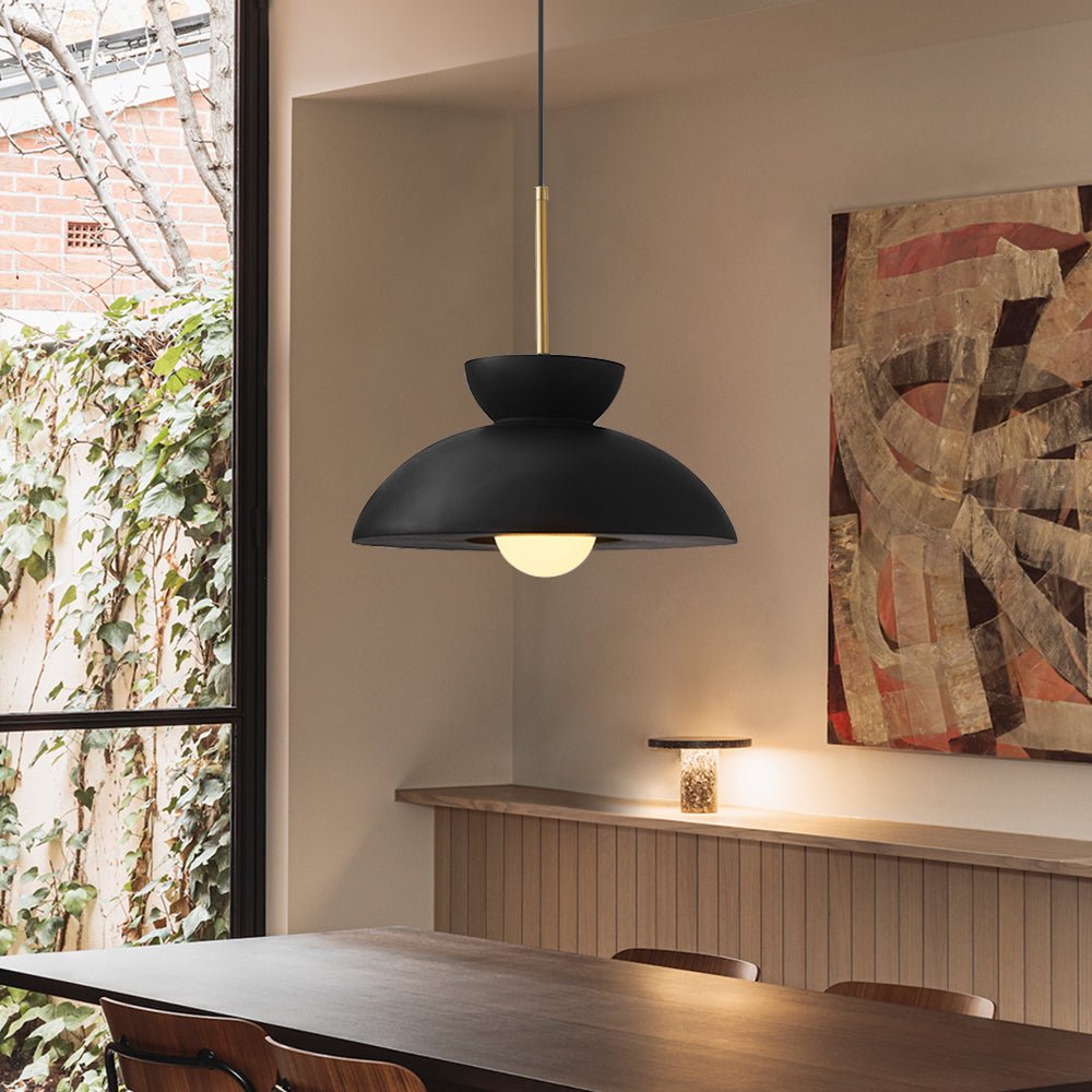 Lampadario a Cupola in Resina con 1 Luce per Isola Cucina