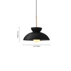 Lampadario a Cupola in Resina con 1 Luce per Isola Cucina