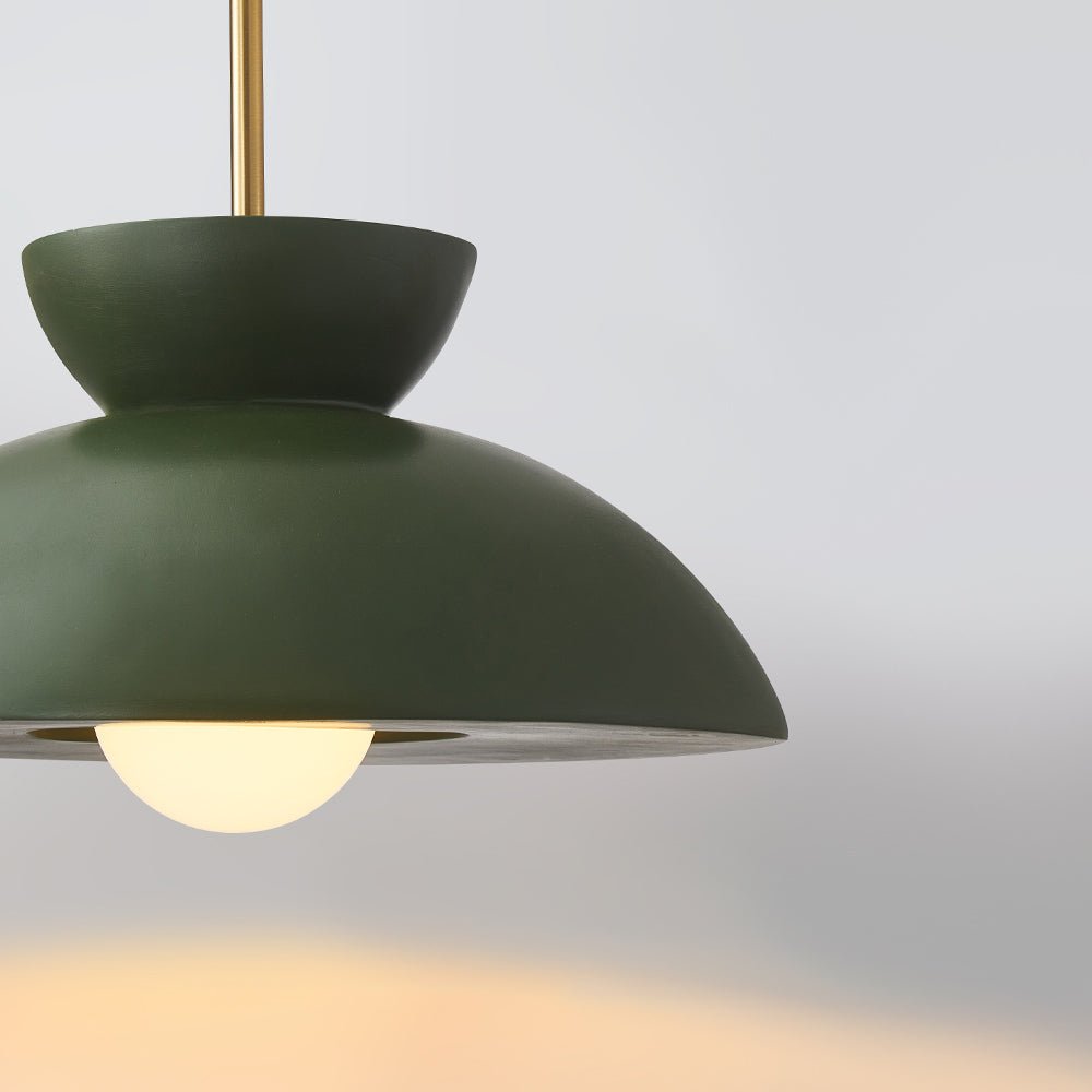 Lampadario a Cupola in Resina con 1 Luce per Isola Cucina