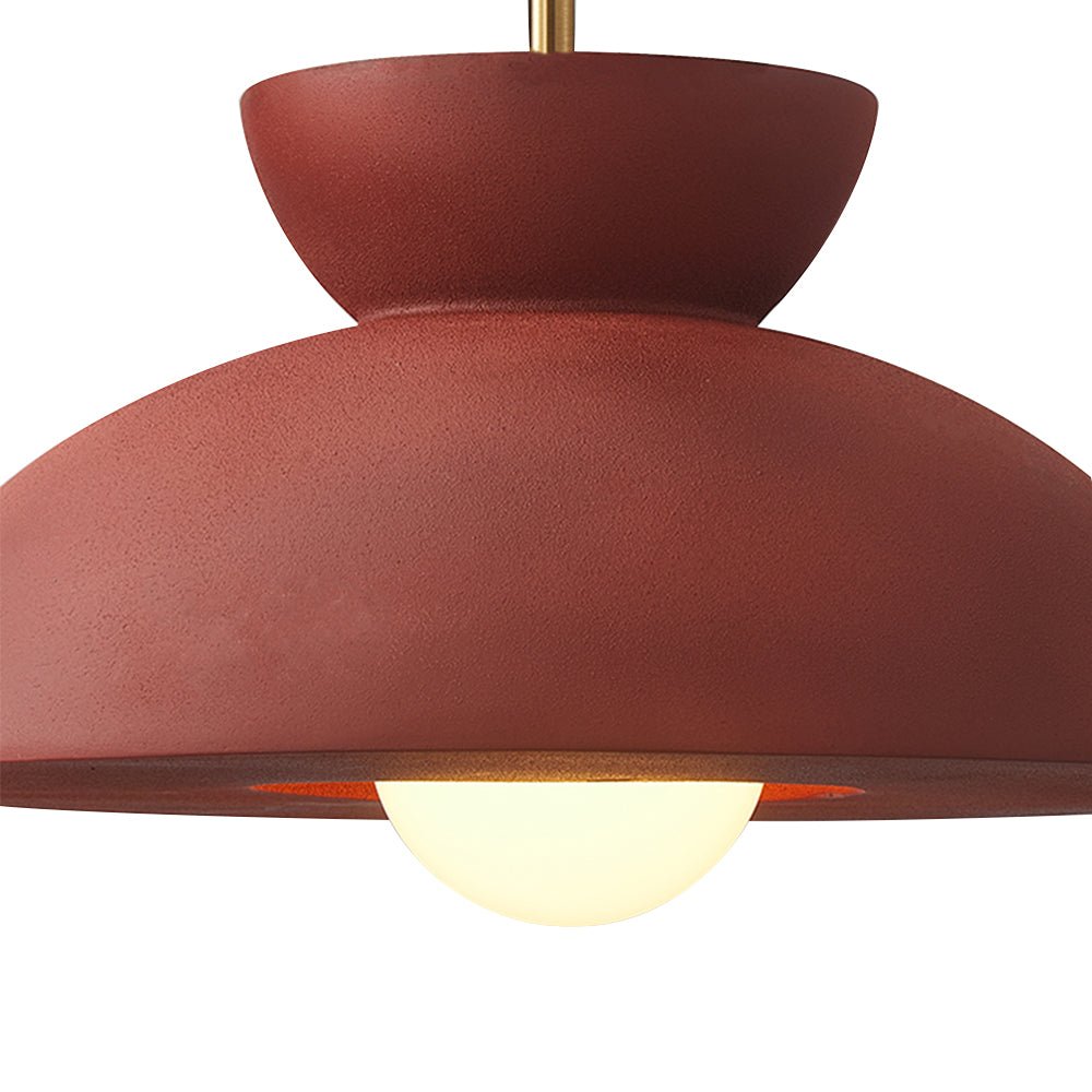 Lampadario a Cupola in Resina con 1 Luce per Isola Cucina