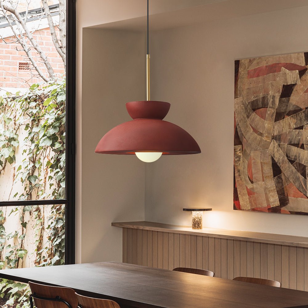 Lampadario a Cupola in Resina con 1 Luce per Isola Cucina