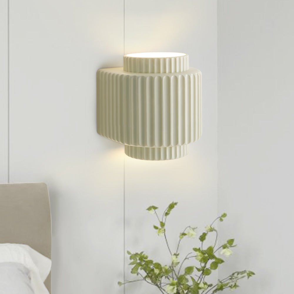 Nordic Cream Stile Applique a Cilindro con 1 Luce