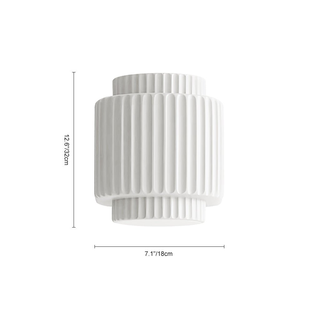 Nordic Cream Stile Applique a Cilindro con 1 Luce