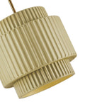 Lampada a sospensione a tamburo a 1 luce in stile Nordic Cream