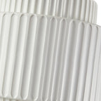 Lampada a sospensione a tamburo a 1 luce in stile Nordic Cream