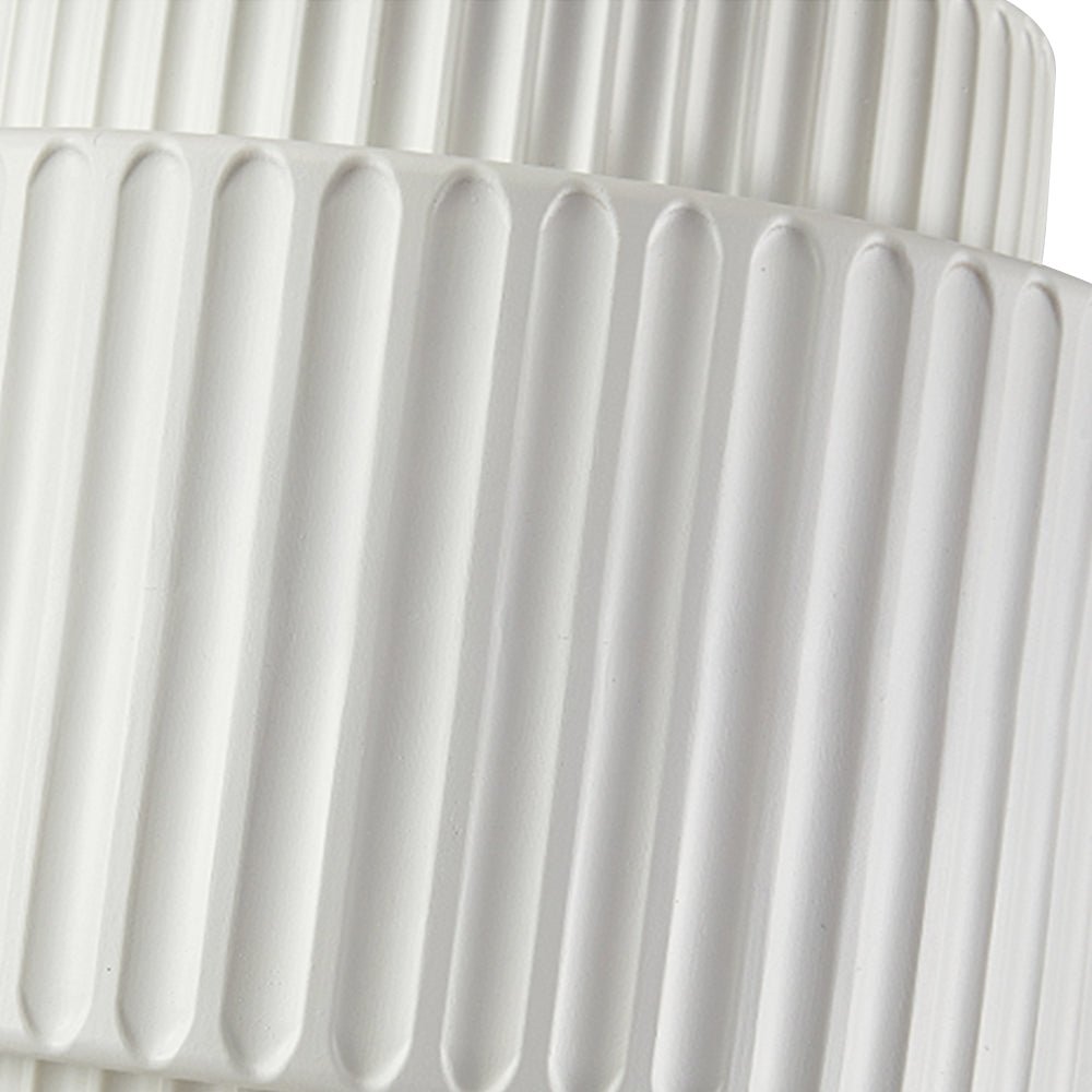 Lampada a sospensione a tamburo a 1 luce in stile Nordic Cream