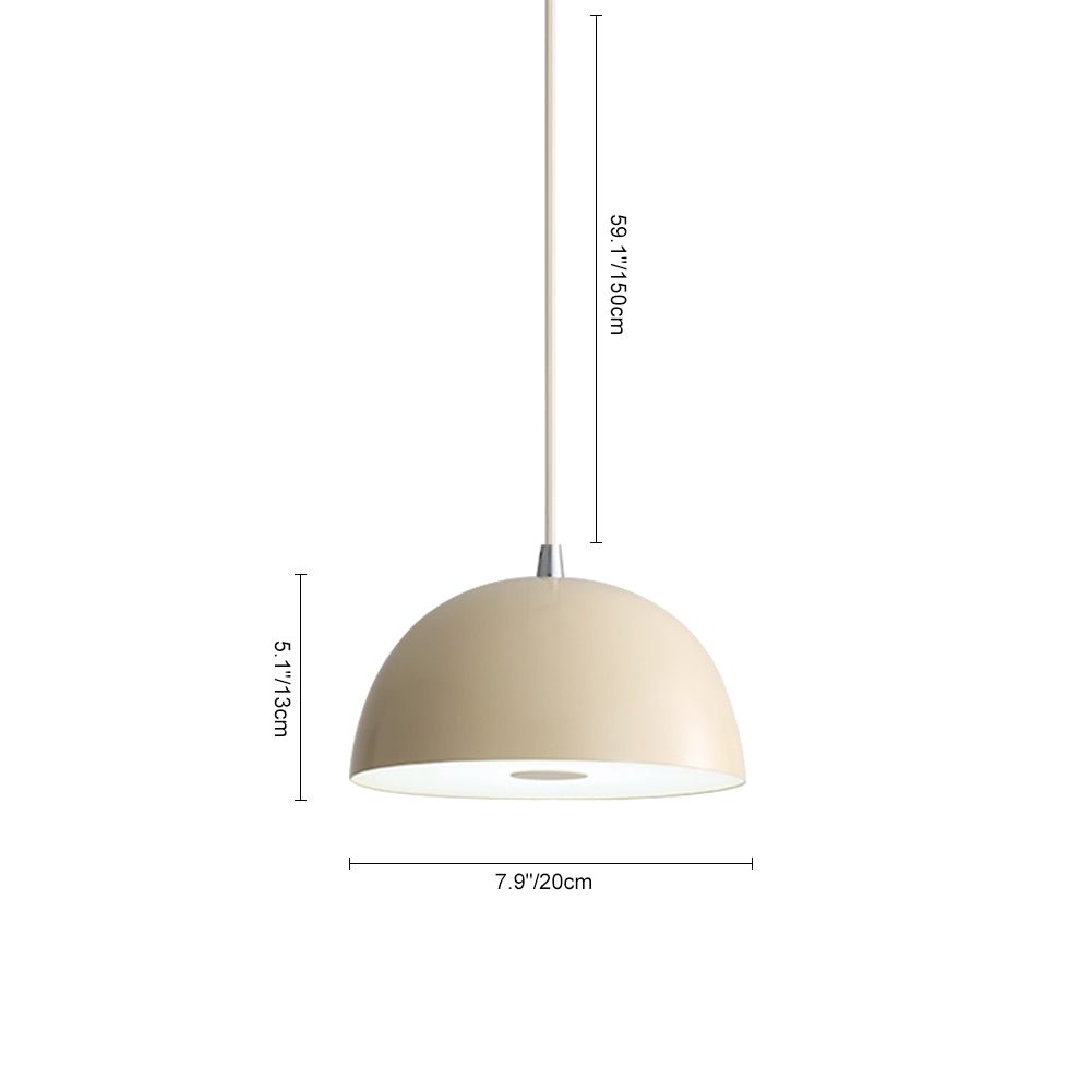 Lampada a Sospensione a Cupola Led Dimmerabile 1 Luce Nordic